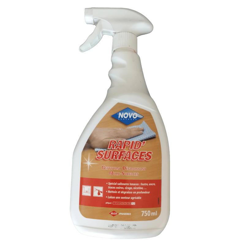 NETTOYANT DEGRAISSANT PROFESSIONNEL - NOVO RAPID'SURFACES 750 ml